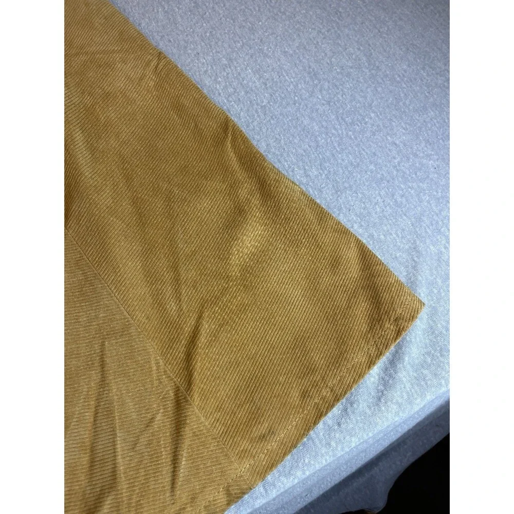 Terry Lewis Leather Skirt Women’s Plus 24 Corduroy Look Gold Boot Cut NWT Fall